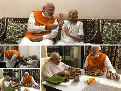 Pm Modi Meets Mother Heeraben Heres How He Celebrated His Birthdays With Her Since Assuming