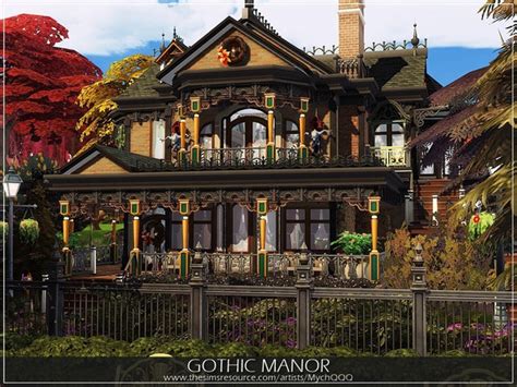 Gothic Manor By Mychqqq At Tsr Sims 4 Updates