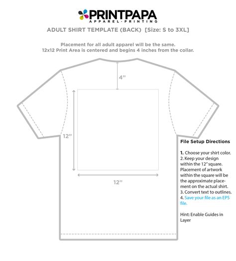 Browse our collection of hundreds of different style and color shirts to get started. Find a Printing Template :: Printpapa.com
