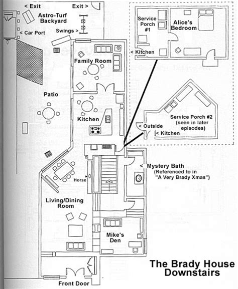 Brady Bunch House Floor Plans