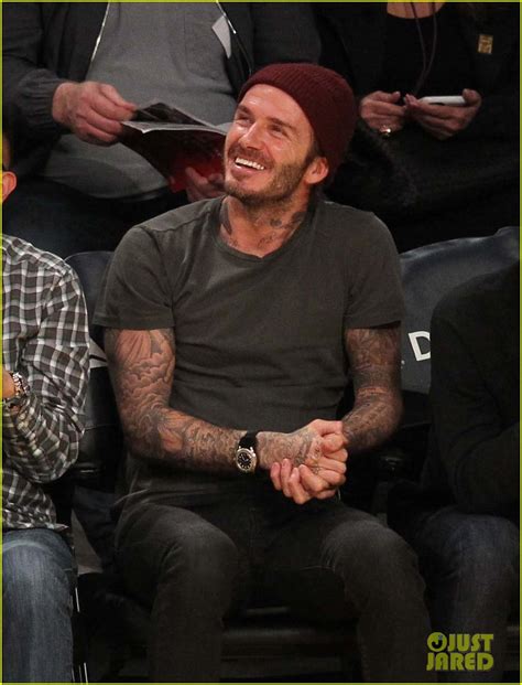 David Beckham Is Smokin Hot Sitting Courtside At Lakers Game Photo