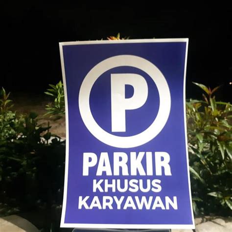 Jual Stiker Parkir Khusus Karyawan EKSLUSIF Shopee Indonesia