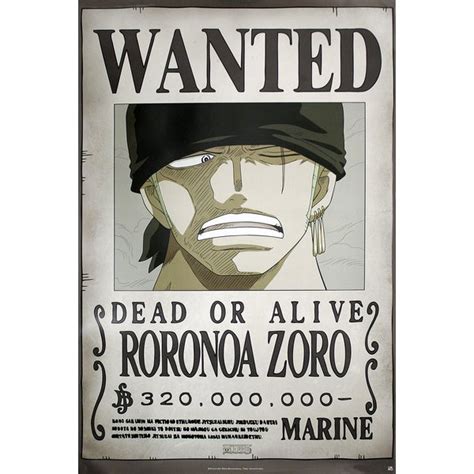 Of course, when the puzzle is solved, the 9 updated wanted posters. Poster One Piece Wanted Dead or Alive - Roronoa Zoro, sur ...