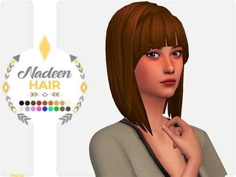 The Sims Resource Nadeen Hair By Nords Sims 4 Hairs