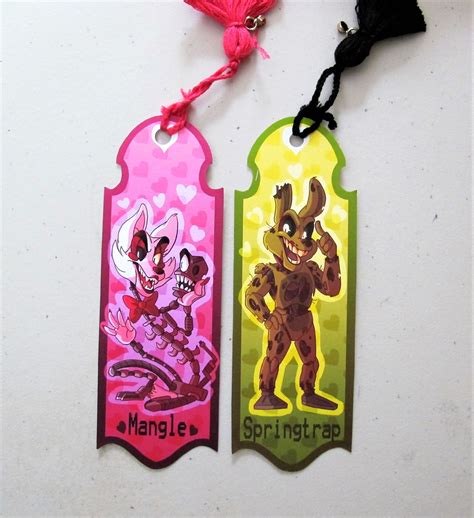 Five Nights At Freddys Bookmarks Etsy