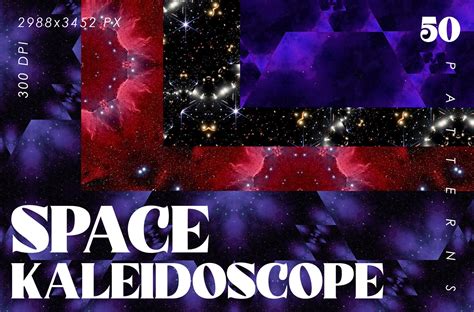 Space Kaleidoscope Patterns Graphic By Artistmef · Creative Fabrica