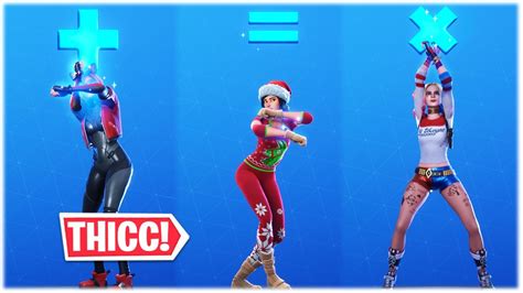 Fortnite New Rollie Dance Emote Showcased With All Thicc Female Skins