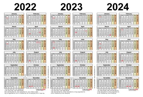 Free Printable 3 Year Calendar 2020 To 2022 Calendar Printables Free
