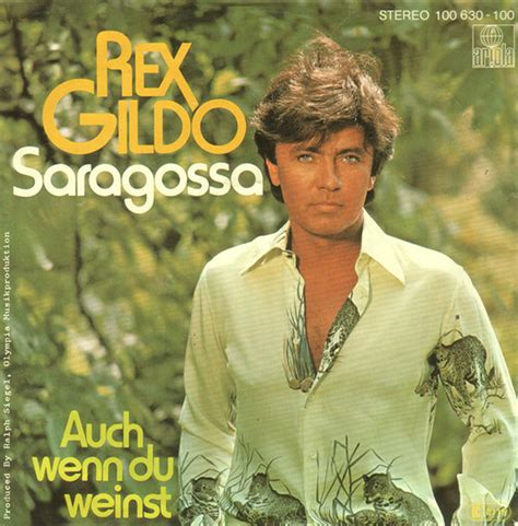 Find the perfect rex gildo stock photos and editorial news pictures from getty images. Vinyl Shop | Rex Gildo - Saragossa | Vinyl Singles