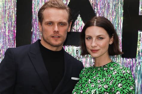 does outlander star caitriona balfe picture sam heughan when she reads their steamy scenes