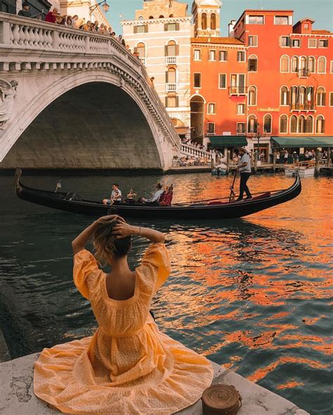 Another Postcard From Venice Blending In With The Magical Golden Hour At The Rialto Bridge