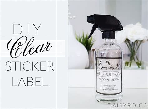 I posted the jar label dilemma issue on instagram few months ago and i asked my readers what they recommended as a sustainable solution. DIY Clear Sticker Label | Clear sticker labels, Clear ...