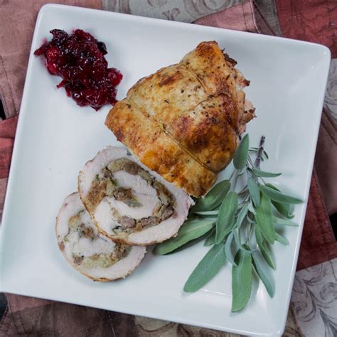 Holiday Turkey Roulade With Sausage Stuffing Flipped Out Food