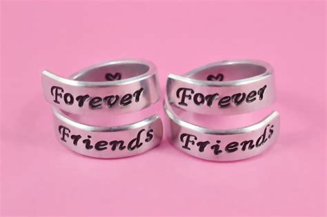 Forever Friends Ring Set Best Friend Matching Rings Bff