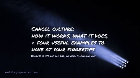 Today, for example, actor laurence fox. Cancel culture: how it works, what it does, plus four useful examples to have at your fingertips