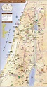 The Holy land map - Jerusalem Holy sites map (Israel)