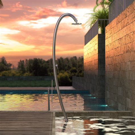 Pool Garden Shower Clef Mx Inoxstyle Stainless Steel Home