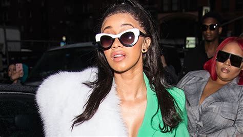 Cardi B Dyes Her Hair Lime Green To Match Her Lamborghini See Pic