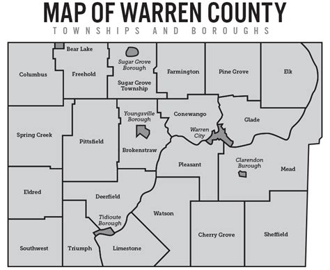 Townships And Boroughs Warren County Pa