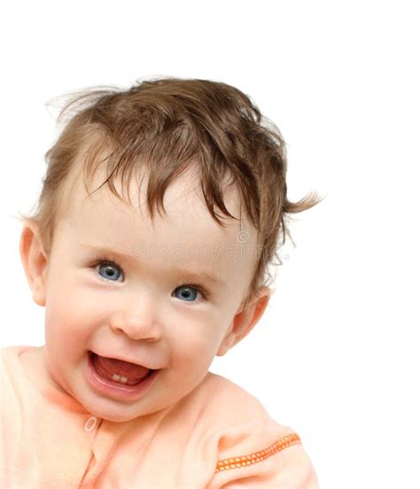 Happy Laughing Baby Stock Image Image Of Caucasian Childhood 12992917