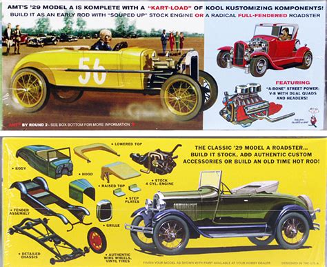 Amt 1929 Ford Model A Roadster Mod Rod Double Kit Build