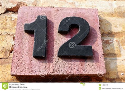 Number twelve stock image. Image of cipher, flat, exterior - 14891717