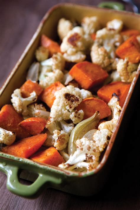 The only thing i changed was the potatoes need more cooking time than the cauliflower. Roasted Cauliflower, Onions, and Sweet Potatoes | EverydayDiabeticRecipes.com