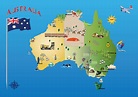 Australian map, flag and country facts