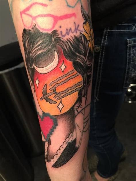 When you wash off the stain, the ink will not be visible. Neo Traditional Plane and Woman tattoo by Kelsey at INK ...