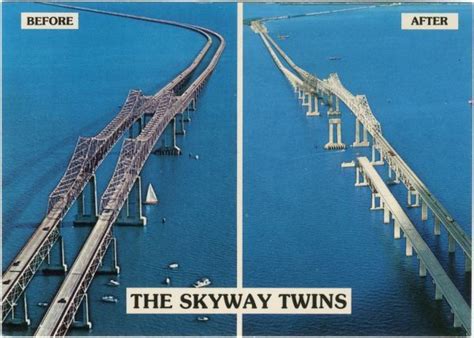 Skyway Before And After Sunshine Skyway Bridge Skyway Gulf Coast