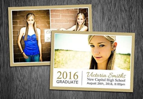 8 Graduation Invitation Postcards Psd Ai