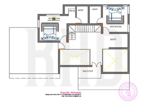Floor Plan And Elevation By Bn Architects Kerala House Design Floor