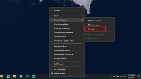 How To Disable News And Interests Widget On Windows 10 Beebom