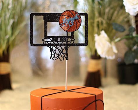 Basketball Cake Topper Basketball Party Decorations Basketball Party Decor Basketball