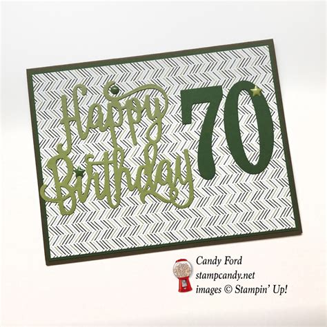 Stampin Up 70th Birthday Cards