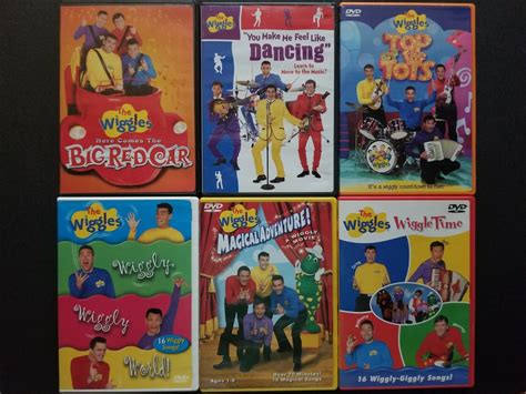 The Wiggles DVD Lot Big Red Car Dancing Tots Wiggly World Magical Adventure EBay