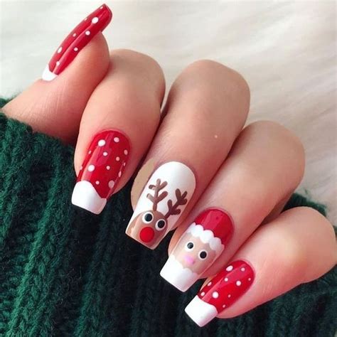 Amazing Santa Nail Art Christmas Nails Cute Christmas Nails