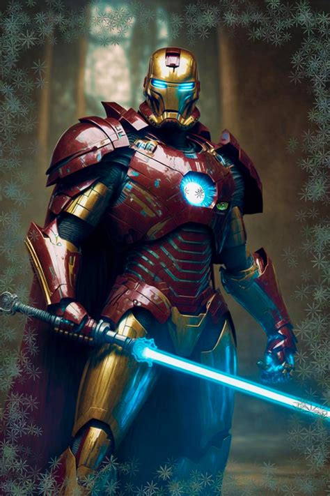 Iron Man Holding Jedi Sword Concept Art Rconceptart