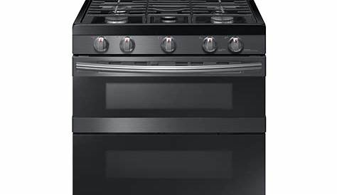 Samsung 30 in. 5.8 cu. ft. Dual Door Gas Range Double Oven with Self-Cleaning and Dual