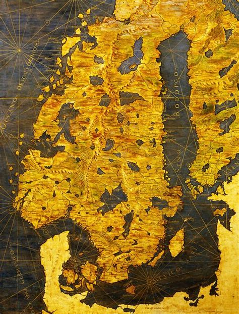 Egnazio Danti The Scandinavian Peninsula 1565 Mapping