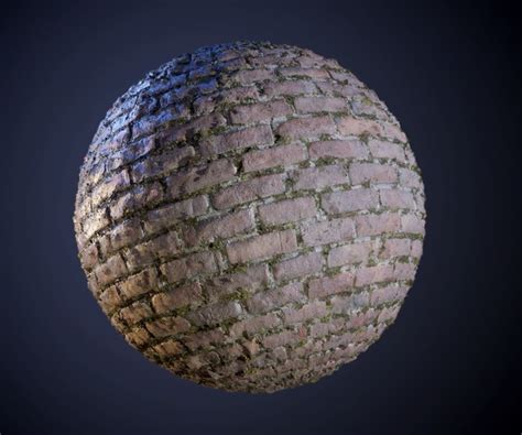 Artstation Brick Grunge Wall Vines Seamless Pbr Texture Game Assets