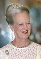 Queen Margrethe II of Denmark wearing the Baden palmette tiara. Another ...