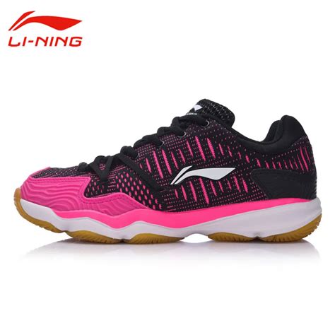 Li Ning Womens Professional Cushion Badminton Training Shoes Breathable Sneakers Lining Double