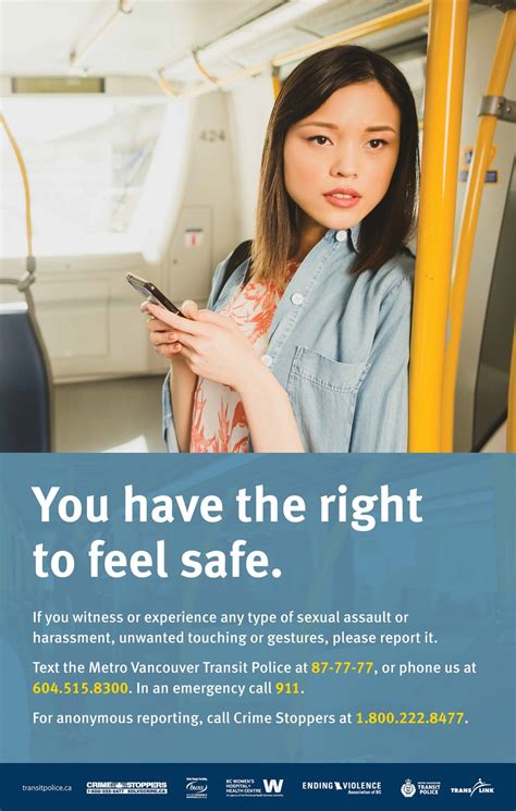 transit police launch campaign to prevent sexual assault vancouver is awesome