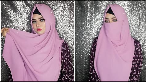 Hijab Style With Heavy Chiffone Hijabchest And Belly Coverage Hijab And Niqab Style For Pregnant