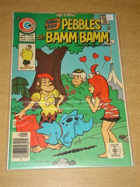 Pebbles And Bamm Bamm 33 Vf 75 Charlton Comics June 1976 £799