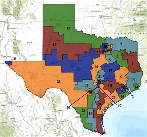 Map Of Texas Congressional Districts Map