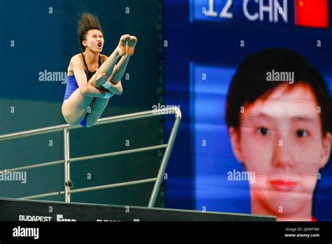 Budapest Hungary June 27 Yuxi Chen Of China Competing At The Women