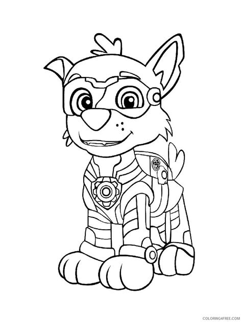 Paw Patrol Mighty Pups Coloring Pages Tv Film Mighty Pups 21 Printable
