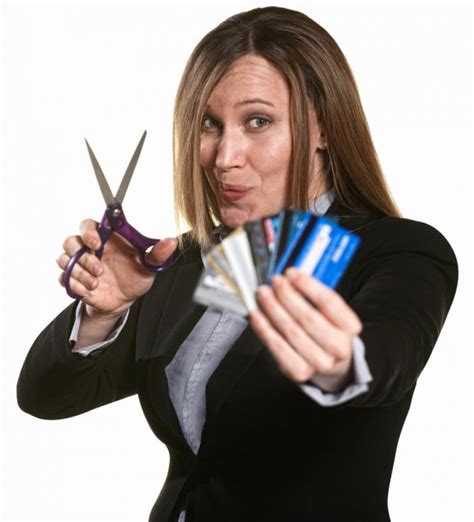 Destroying Credit Cards Stock Photos Royalty Free Destroying Credit